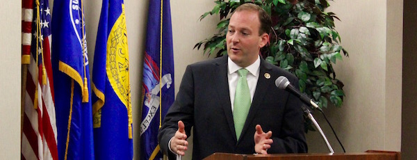Congressman Lee Zeldin at a New York League of Conservation Voters forum in Riverhead this fall.