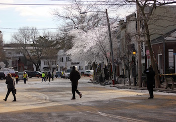 Friday afternoon, after the fire.