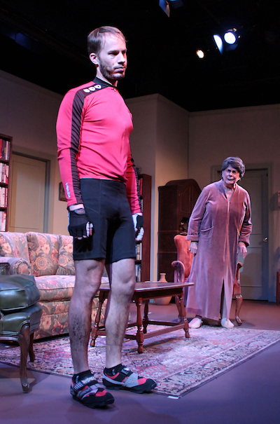 Ben Schnickel as Leo and Diana Marbury as Vera in HTC's production of "4000 Miles" | tom kochie photo for HTC