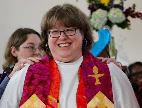 Rev. Kimberly Dubus at her ordination May 27.