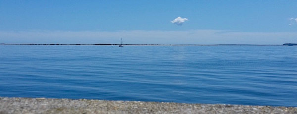 From the Orient Causeway, Monday afternoon.