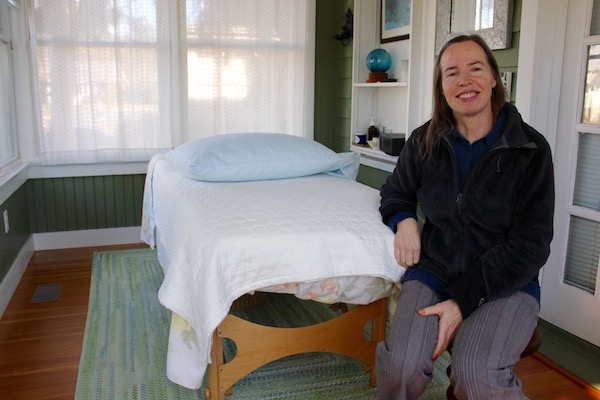 Paula Muth in her Greenport studio