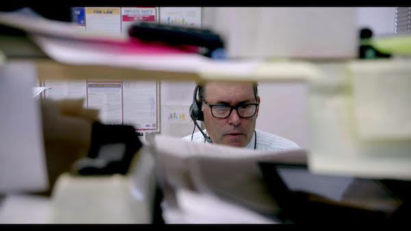 A reporter works on the Panama Papers project