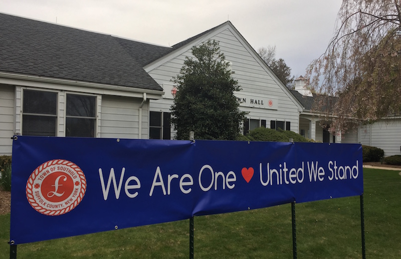 Outside Southold Town Hall