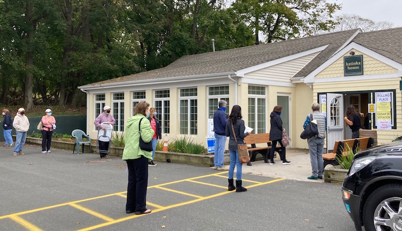 Long lines were a hallmark of early voting for the highly contentious Nov. 3 General Election.