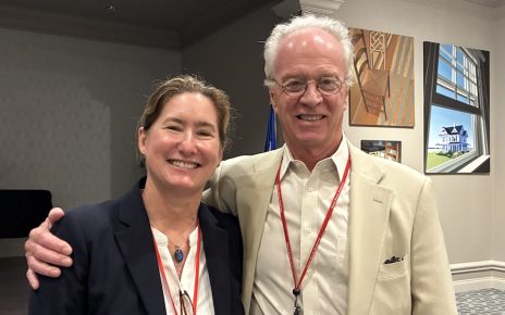 Dr. Alison Madden with Stony Brook ELIH CEO Paul Connor