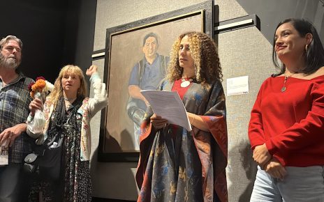 Curator Kellyn Alder, OLA Executive Diretor Minerva Perez and OLA Community Advocate Alma Tovara