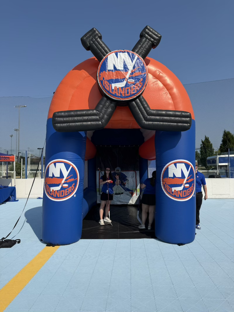 The Islanders' slapshot setup.