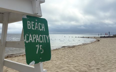 lifeguard chair beach end of summer